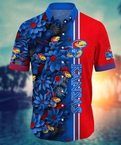 Kansas Jayhawks NCAA Flower Hawaii Shirt For Fans Ver 5