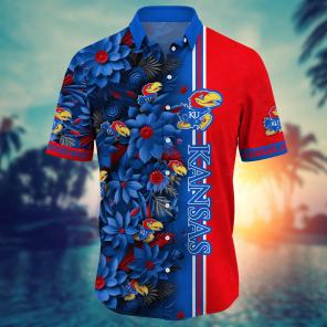 Kansas Jayhawks NCAA Flower Hawaii Shirt For Fans Ver 5