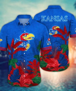 Kansas Jayhawks NCAA Flower Hawaii Shirt For Fans Ver 7