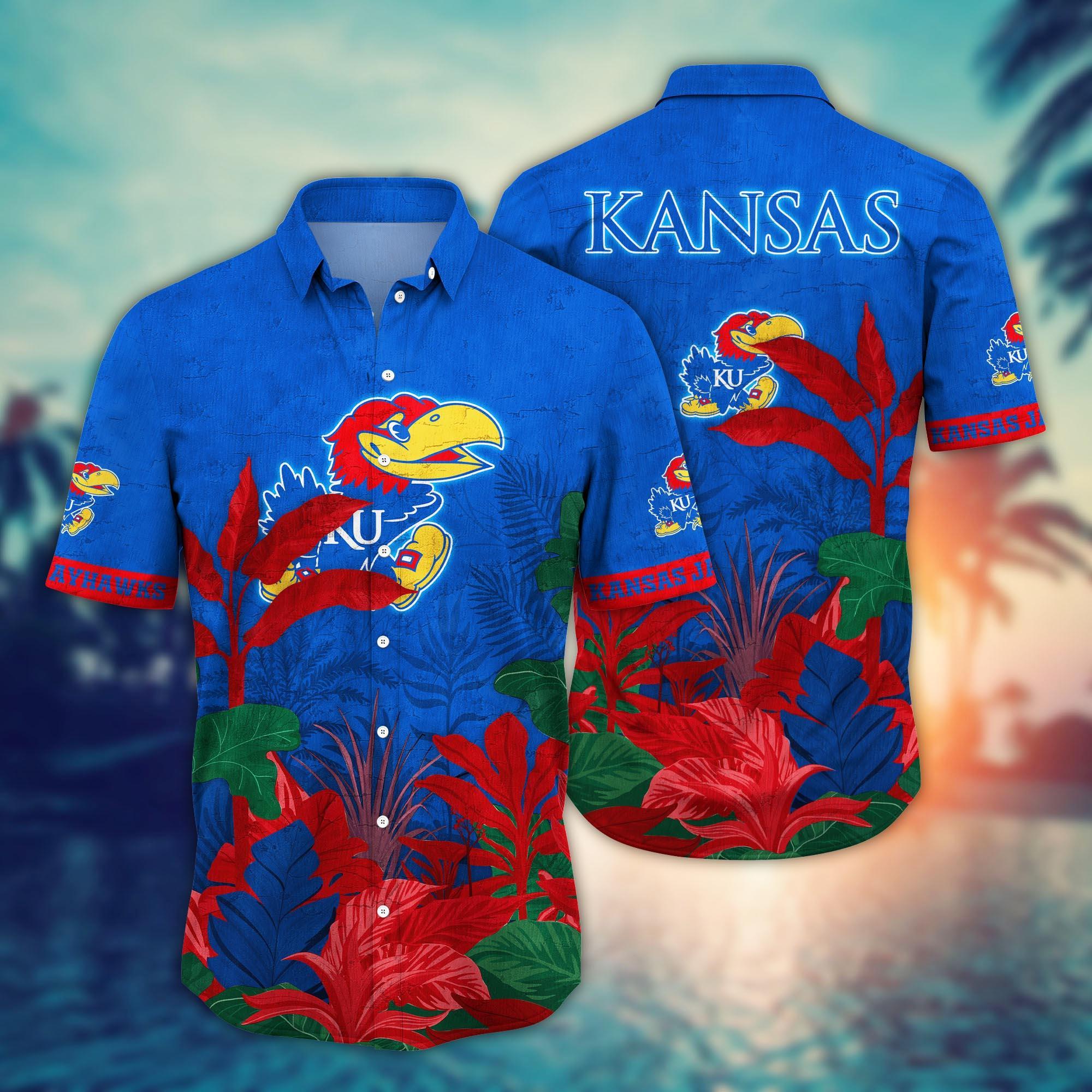 Kansas Jayhawks NCAA Flower Hawaii Shirt For Fans Ver 7