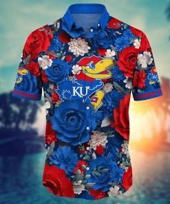 Kansas Jayhawks NCAA Flower Hawaii Shirt For Fans Ver 9