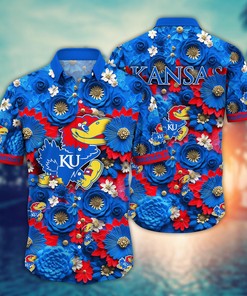 Kansas Jayhawks NCAA Hawaiian Shirt for This Summer Customize Shirt Any Team