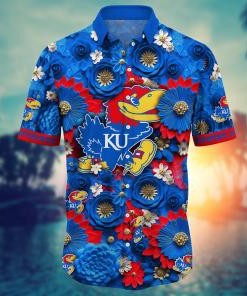 Kansas Jayhawks NCAA Hawaiian Shirt for This Summer Customize Shirt Any Team