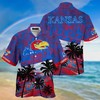 Kansas Jayhawks NCAA Palm Tree Pattern Hawaii Shirt For Sports Fans