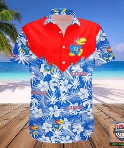 Kansas Jayhawks NCAA Tropical Seamless Hawaii Shirt - Perfect for Summer