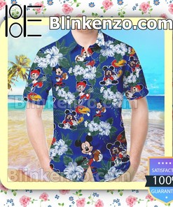 Kansas Jayhawks Shirt and Swim Trunk Set featuring Mickey Mouse