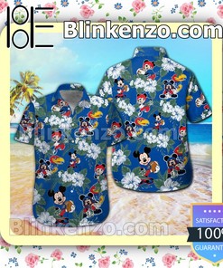 Kansas Jayhawks Shirt and Swim Trunk Set featuring Mickey Mouse