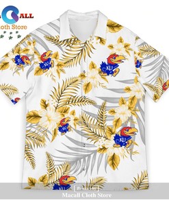 Kansas Jayhawks Sports American Hawaiian Tropical Hawaiian Shirt - Trending Gift for Fan Club Members