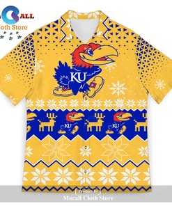 Kansas Jayhawks Sports Football Hawaiian Shirt - Great Gift for Fan Club Members