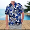 Kentucky Wildcats American Flag Hawaiian Shirt with Floral Aloha Design - Trendy 