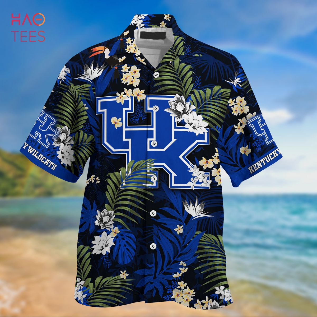 Kentucky Wildcats Hawaiian Shirt And Shorts For Summer, Tropical Patterns For Fans