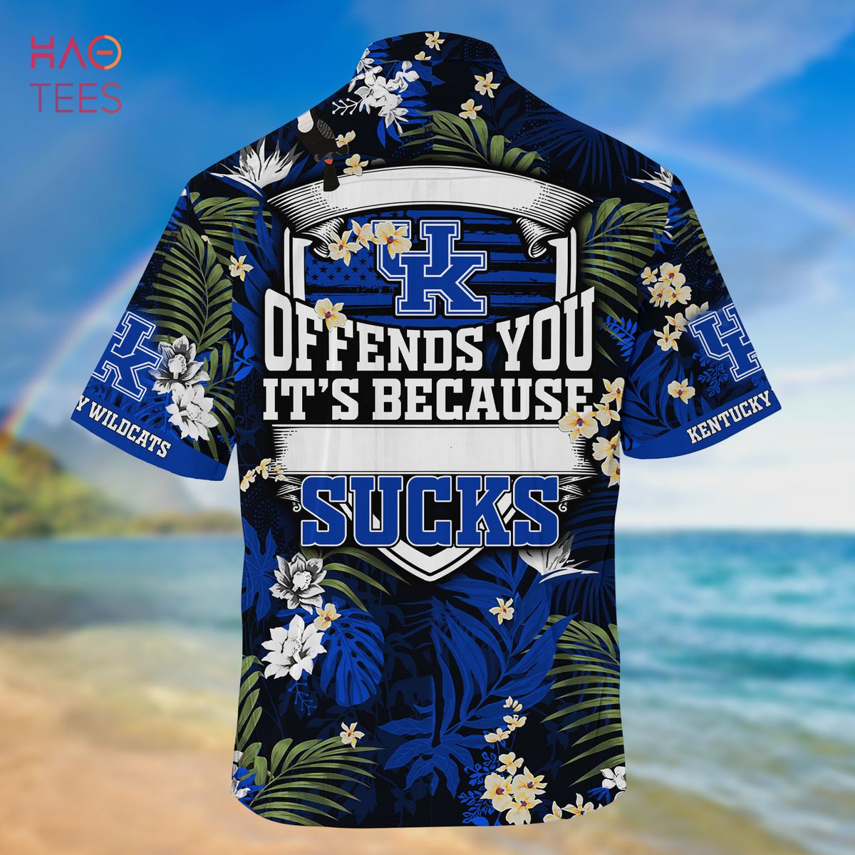 Kentucky Wildcats Hawaiian Shirt And Shorts For Summer, Tropical Patterns For Fans