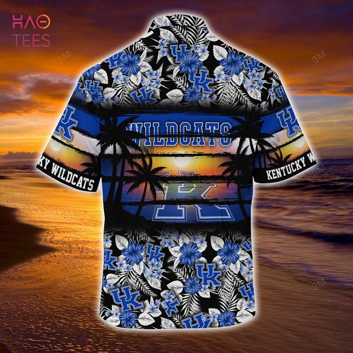 Kentucky Wildcats Summer Hawaiian Shirt - Sporty and Floral Pattern Shirt for Wildcats Sports Enthusiasts