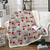 Kids Firefighter Car Fleece Throw Blanket - Fire Truck Pattern