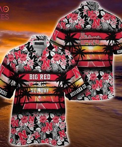 LIMITED EDITION Nebraska Cornhuskers Summer Hawaiian Shirt with Floral Pattern for Sports Enthusiasts