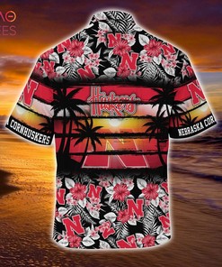 LIMITED EDITION Nebraska Cornhuskers Summer Hawaiian Shirt with Floral Pattern for Sports Enthusiasts