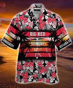 LIMITED EDITION Nebraska Cornhuskers Summer Hawaiian Shirt with Floral Pattern for Sports Enthusiasts
