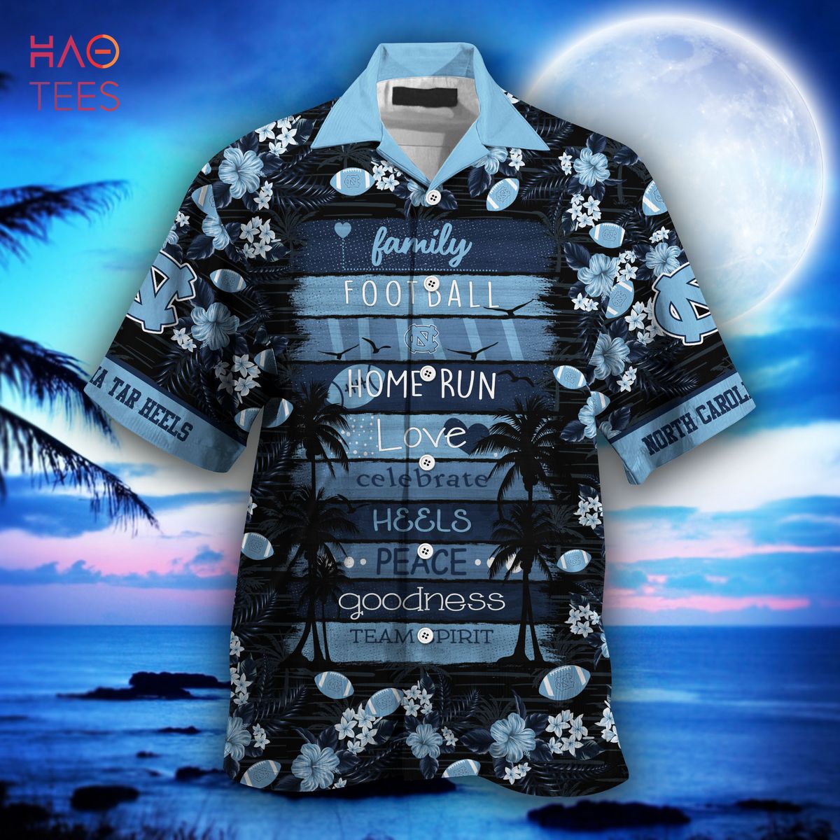 LIMITED EDITION North Carolina Tar Heels Hawaiian Shirt - New Gift for Summer