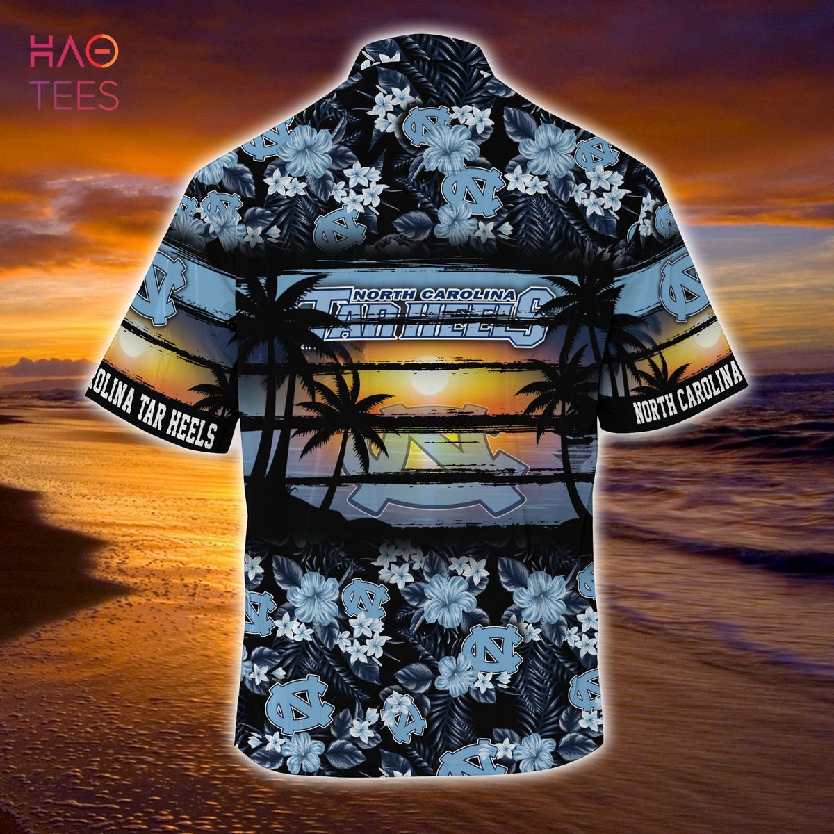 LIMITED EDITION North Carolina Tar Heels Summer Hawaiian Shirt with Floral Pattern for Sports Enthusiasts