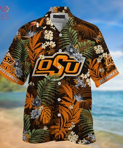 LIMITED EDITION Oklahoma State Cowboys Summer Hawaiian Shirt and Shorts with Tropical Patterns for Fans