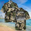 LIMITED EDITION Purdue Boilermakers Summer Hawaiian Shirt and Shorts with Tropical Patterns for Fans