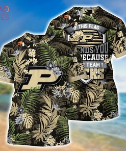LIMITED EDITION Purdue Boilermakers Summer Hawaiian Shirt and Shorts with Tropical Patterns for Fans