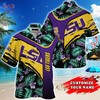 LSU TIGERS Customized Summer Hawaiian Shirt - Personalized and Tropical Pattern Shirt for Tigers Fans