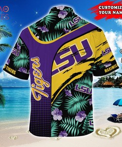 LSU TIGERS Customized Summer Hawaiian Shirt - Personalized and Tropical Pattern Shirt for Tigers Fans