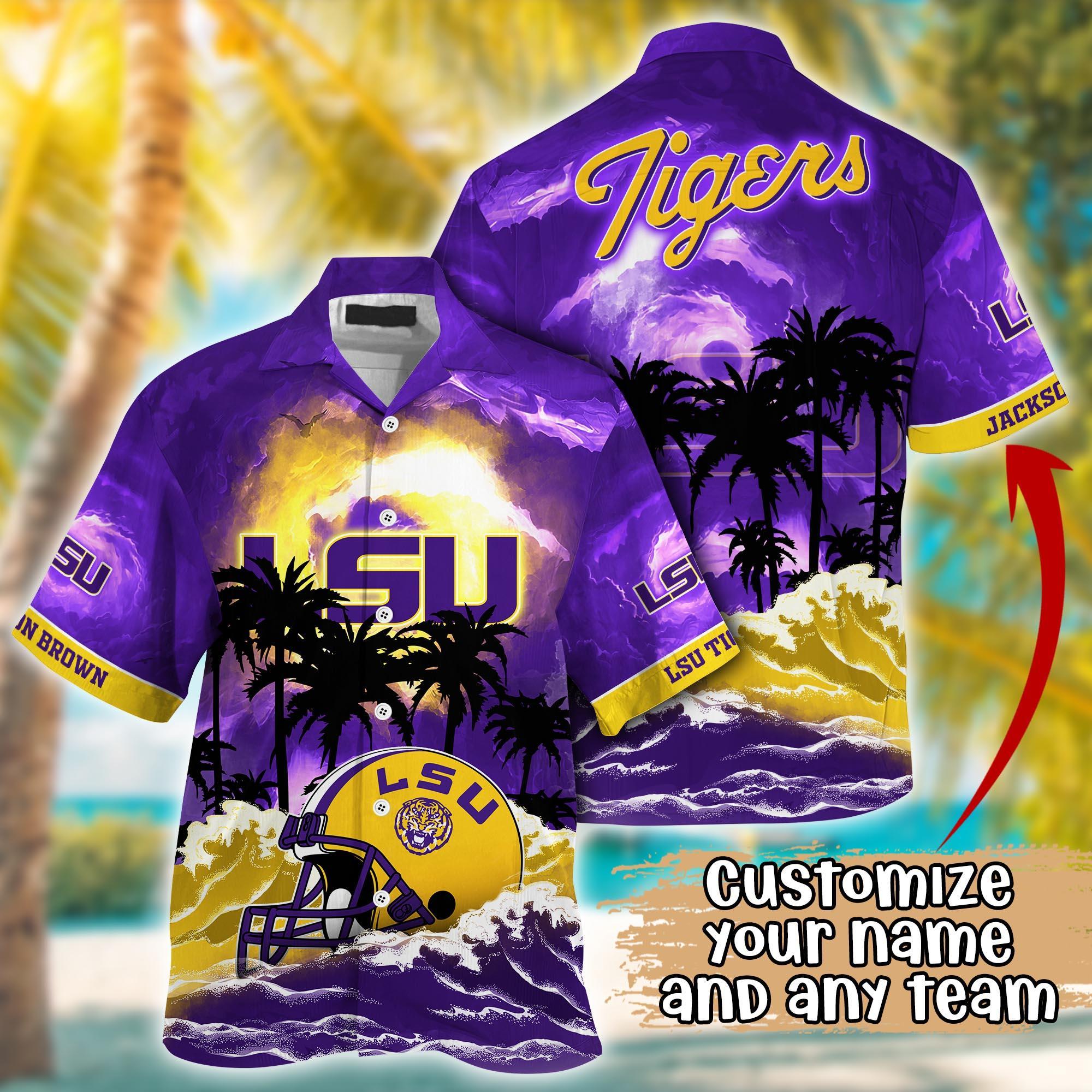 LSU TIGERS NCAA Best Hawaiian Shirt Ever- Customize Any Team Any League