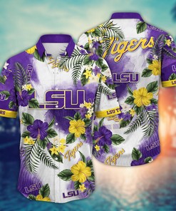 LSU TIGERS NCAA Flower Hawaii Shirt For Fans Ver 1