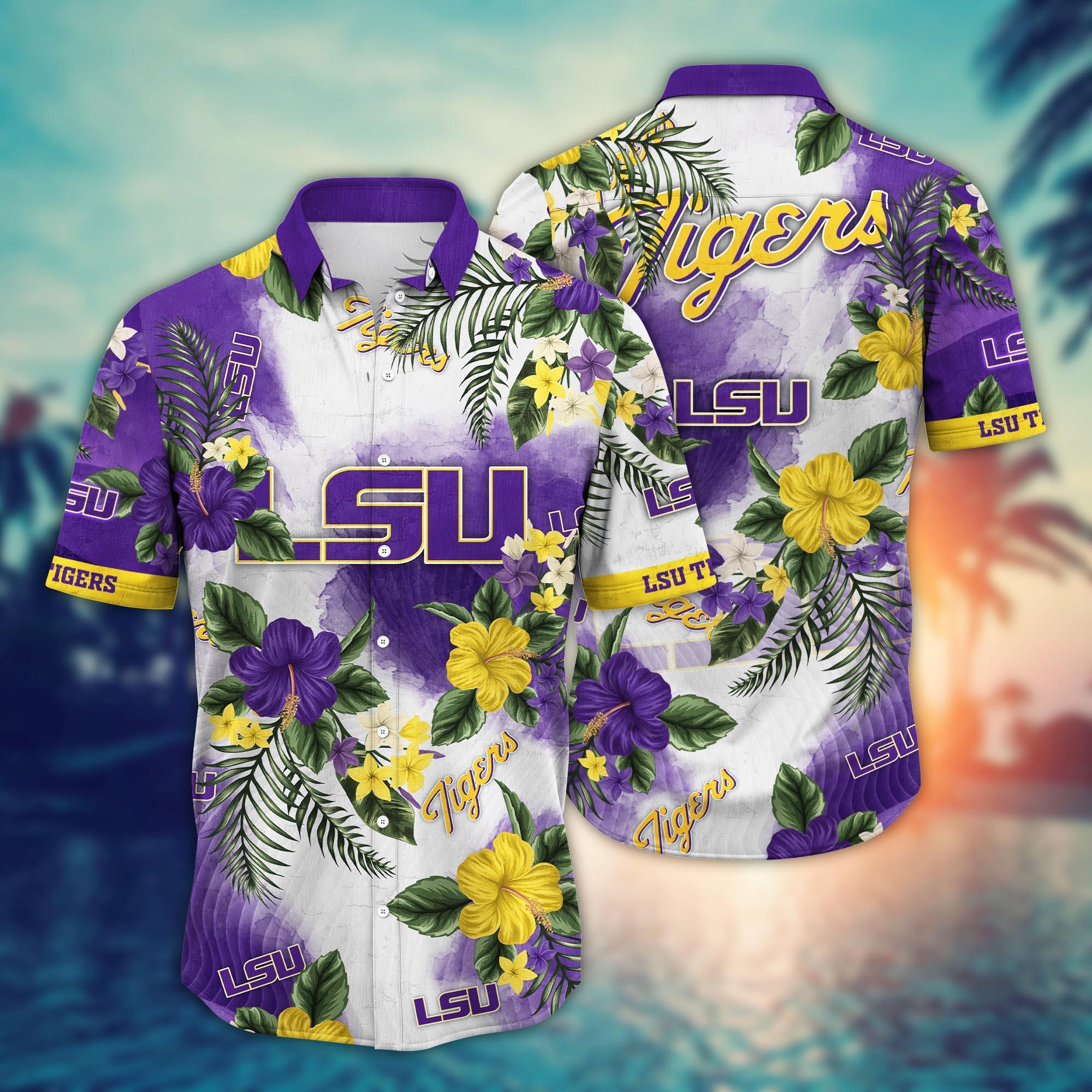LSU TIGERS NCAA Flower Hawaii Shirt For Fans Ver 1