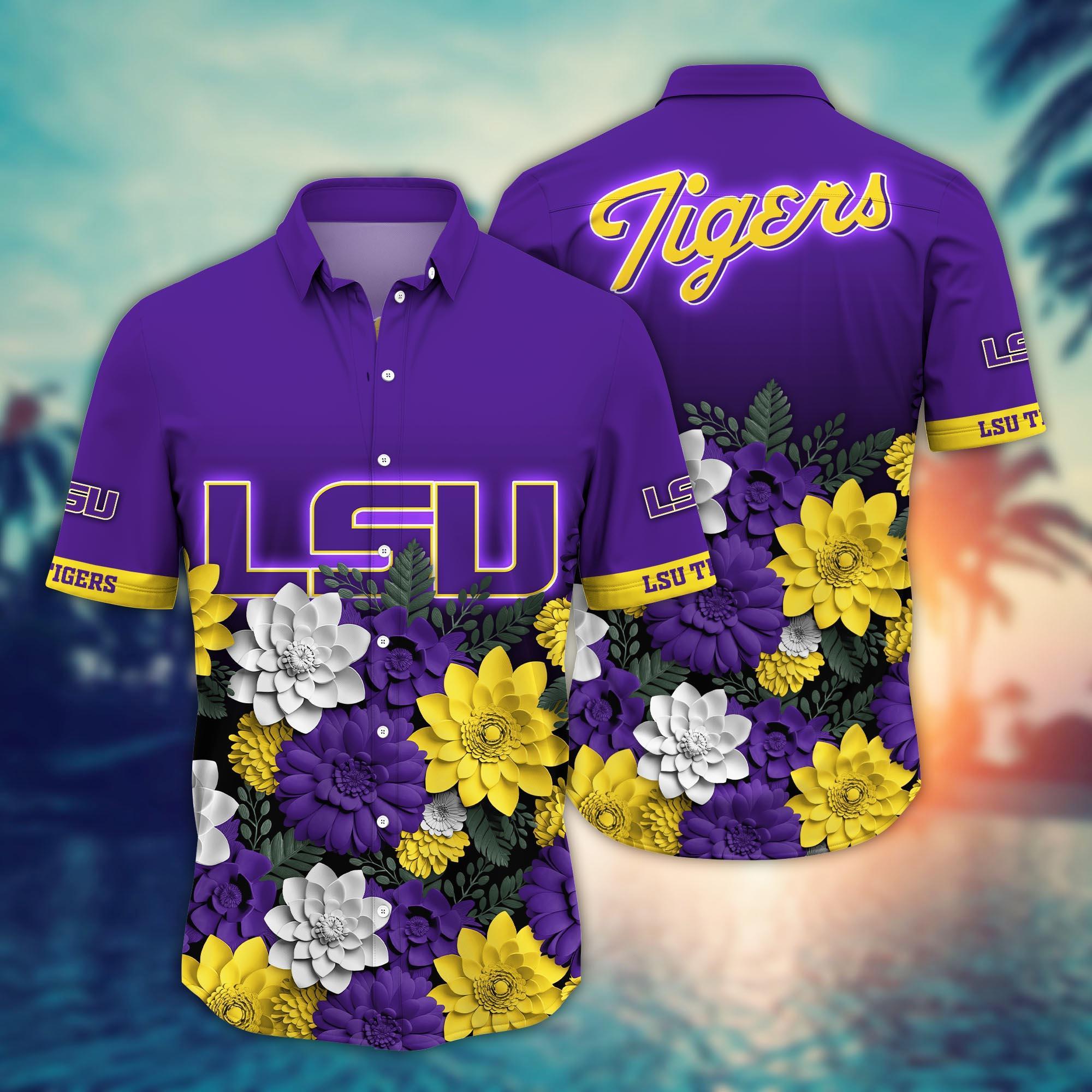 LSU TIGERS NCAA Flower Hawaii Shirt For Fans Ver 14