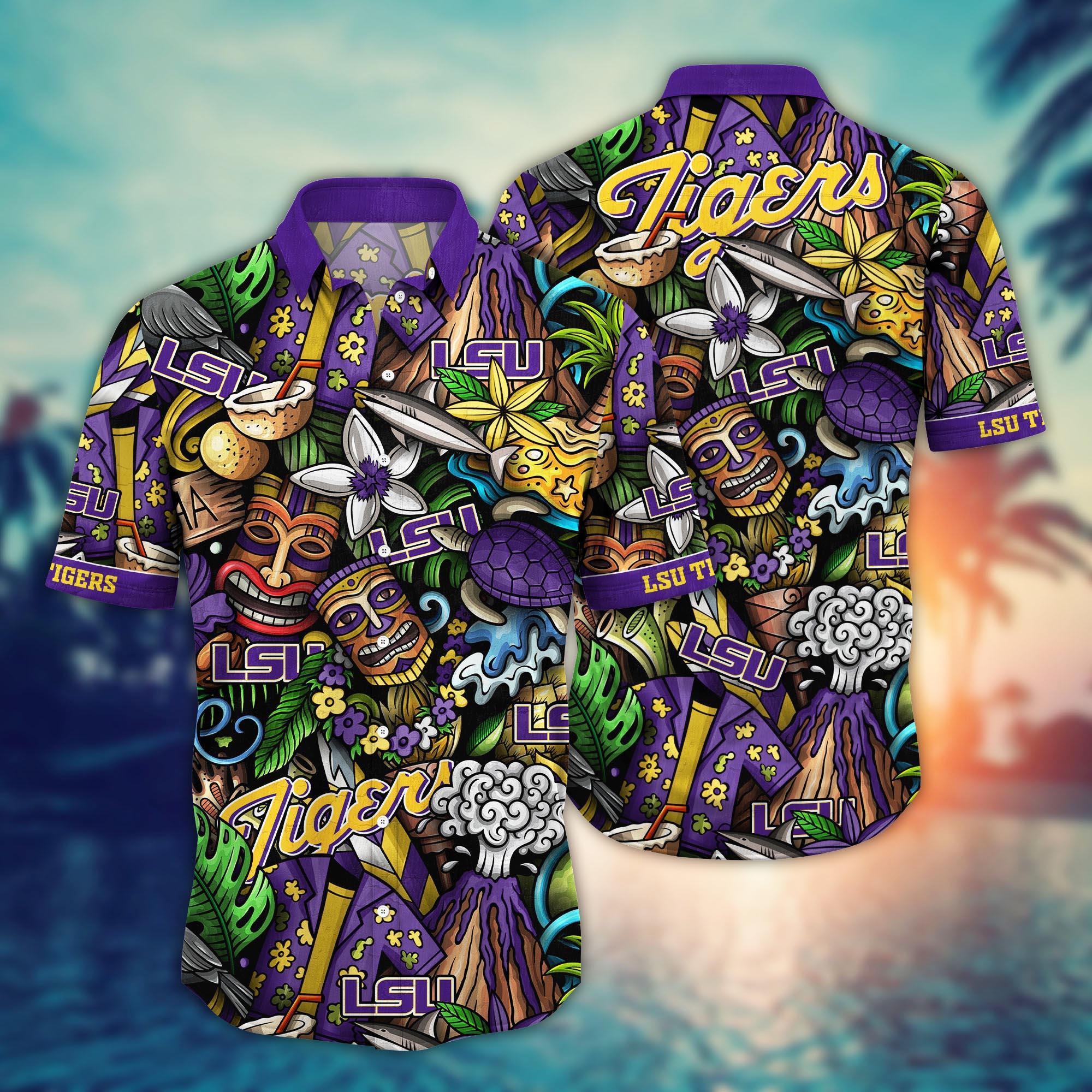 LSU TIGERS NCAA Flower Hawaii Shirt For Fans Ver 17