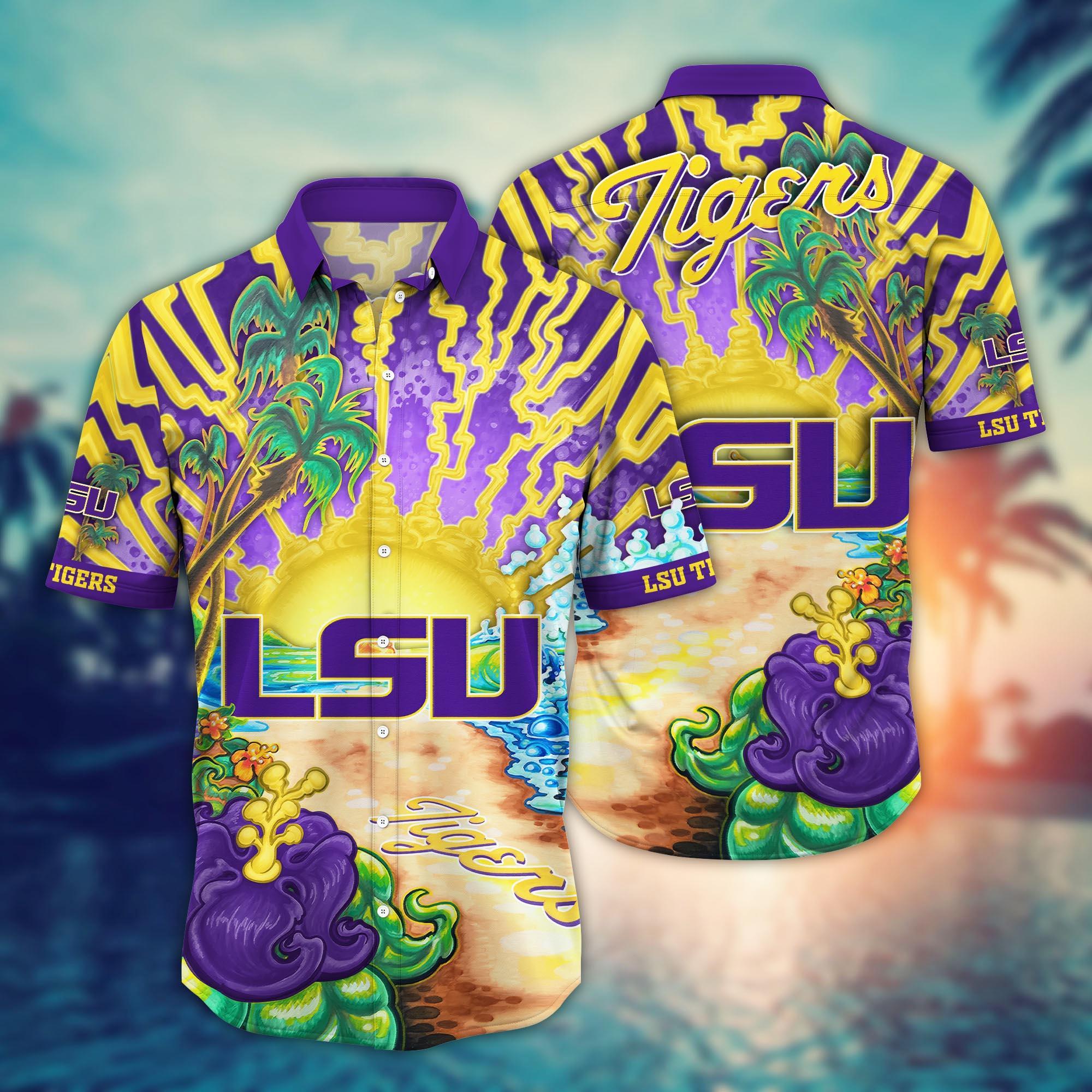 LSU TIGERS NCAA Flower Hawaii Shirt For Fans Ver 2