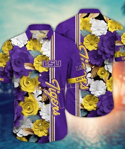 LSU TIGERS NCAA Flower Hawaii Shirt For Fans Ver 36