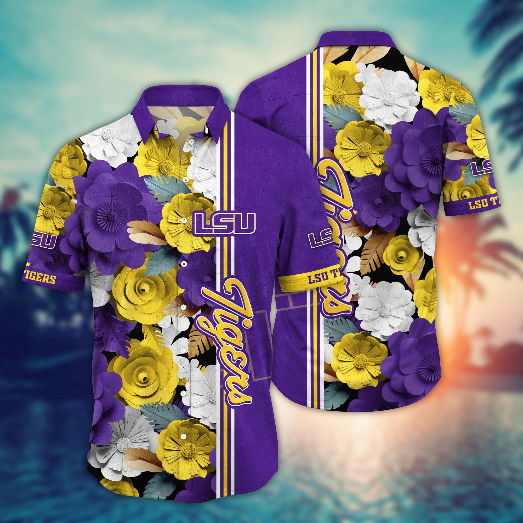 LSU TIGERS NCAA Flower Hawaii Shirt For Fans Ver 36