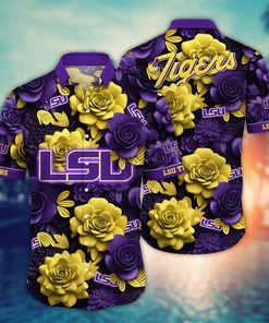 LSU TIGERS NCAA Flower Hawaii Shirt For Fans Ver 37