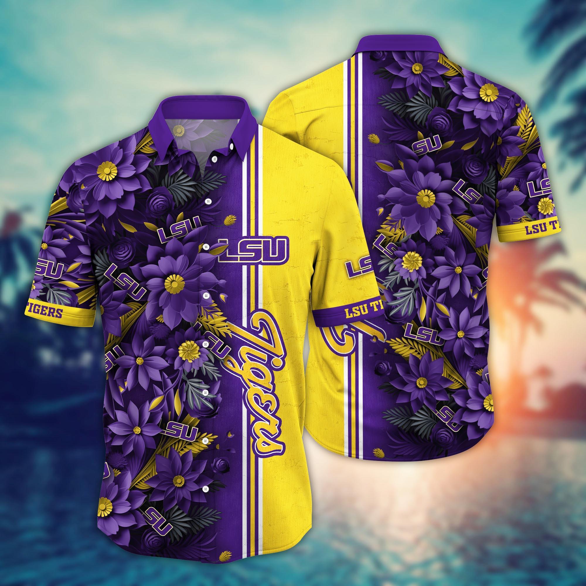 LSU TIGERS NCAA Flower Hawaii Shirt For Fans Ver 5