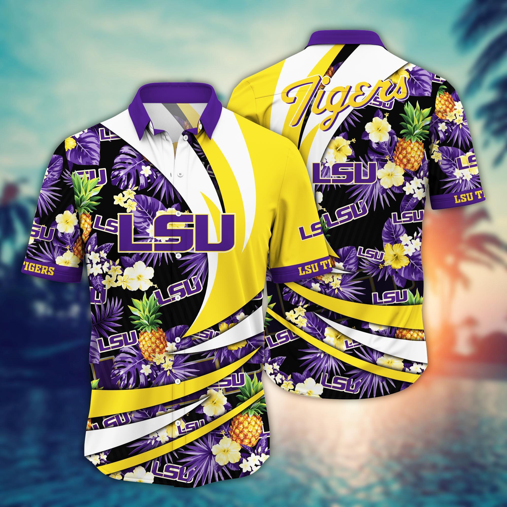 LSU TIGERS NCAA Flower Hawaii Shirt For Fans Ver 6