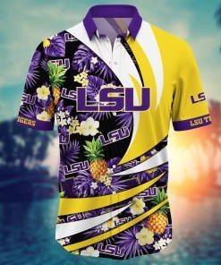LSU TIGERS NCAA Flower Hawaii Shirt For Fans Ver 6