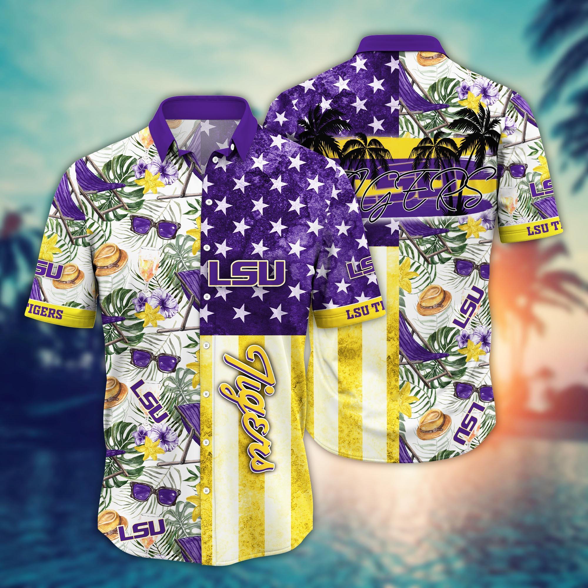 LSU TIGERS NCAA Flower Hawaii Shirt For Fans Ver 7