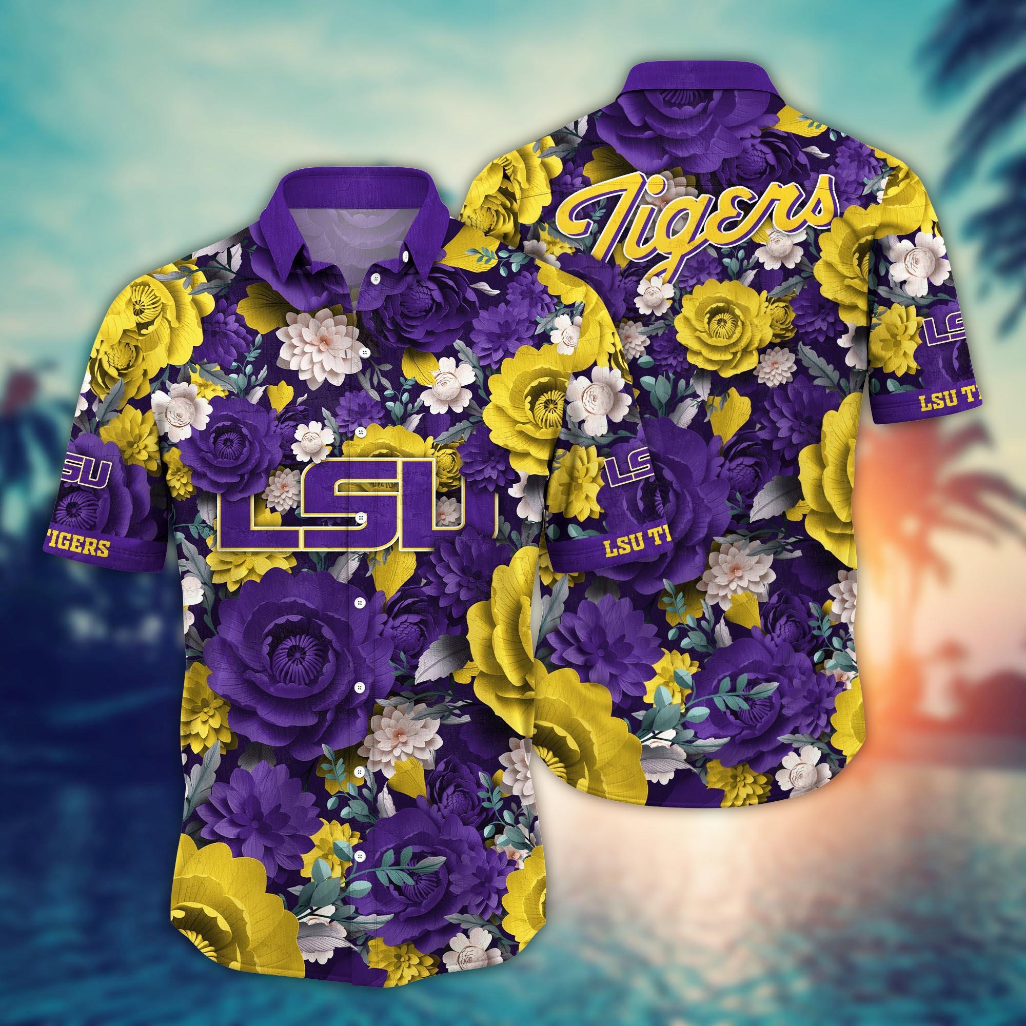 LSU TIGERS NCAA Flower Hawaii Shirt For Fans Ver 8