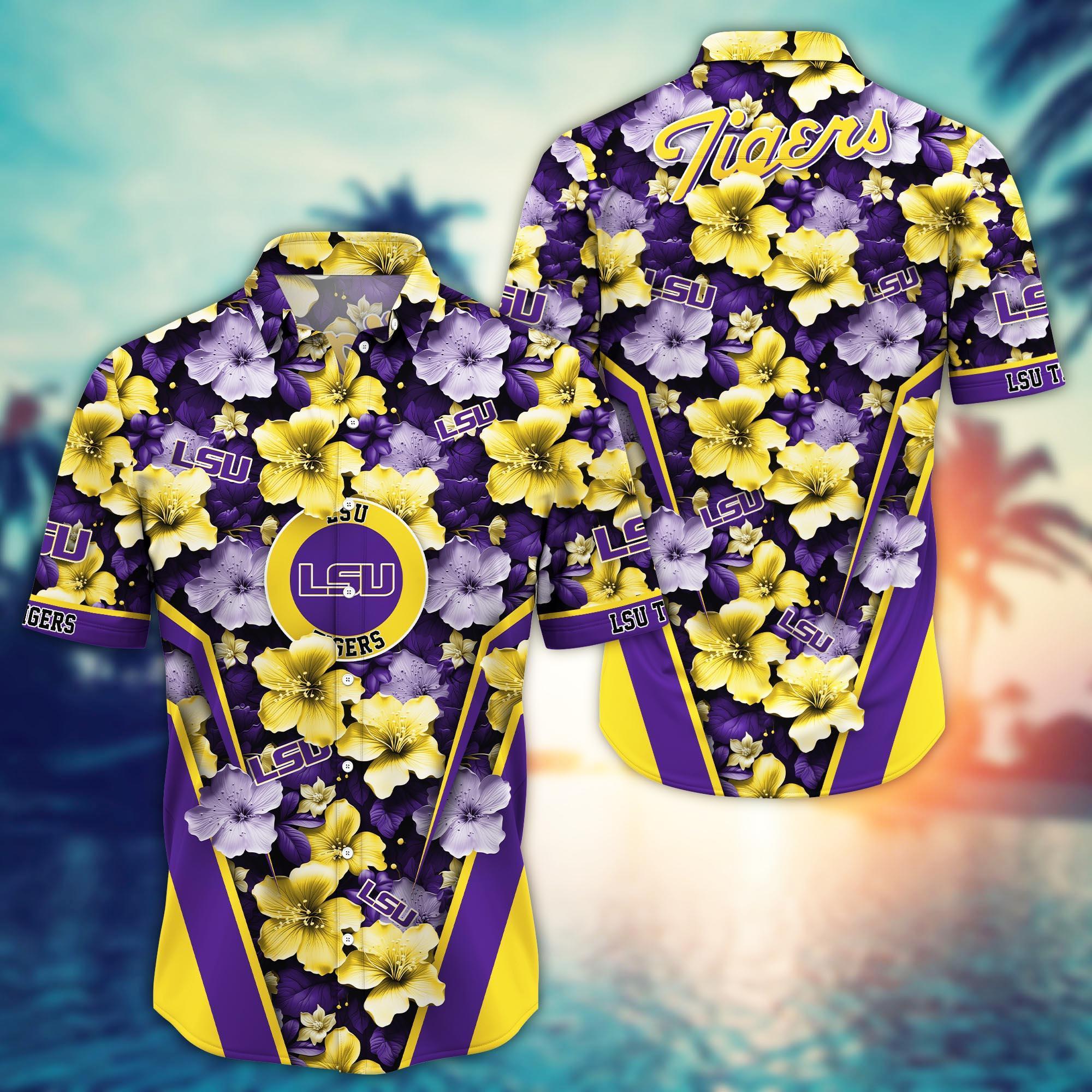 LSU TIGERS NCAA Hawaiian Shirt, Aloha Shirt Ver 2
