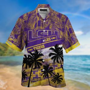 LSU TIGERS NCAA Palm Tree Pattern Hawaii Shirt For Sports Fans