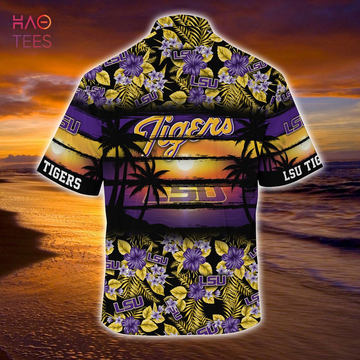 LSU TIGERS Summer Hawaiian Shirt - Sporty and Floral Pattern Shirt for Tigers Sports Enthusiasts