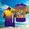 LSU Tigers Hawaiian Shirt and Shorts Set for Men 
