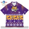 LSU Tigers Hibiscus Hawaiian Shirt with Beach Short - Perfect for Summer