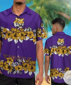 LSU Tigers Men's Hawaiian Shirt, Perfect for Game Day 