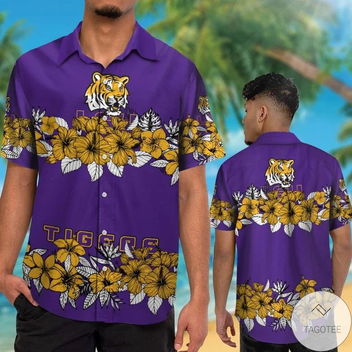 LSU Tigers Men's Hawaiian Shirt, Perfect for Game Day