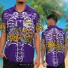 LSU Tigers Skeleton Tropical Hawaiian Shirt - Unique and Creative Design for Tigers Fans